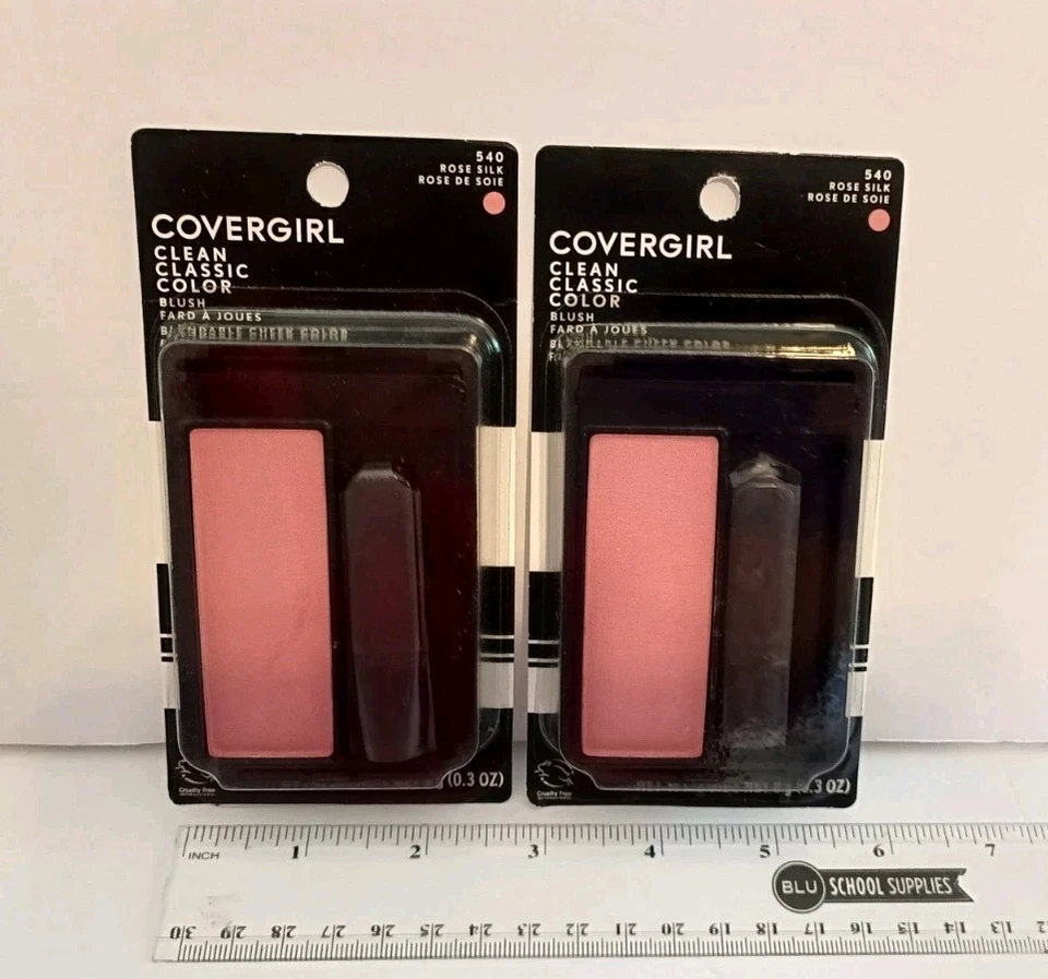 Covergirl Clean Classic Color Blush 540 Rose Silk 0.3oz Sealed Lot of 2 - Image 3 of 4