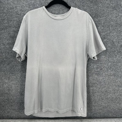 James Perse T Shirt Men s 3 Gray Graphic Cotton Short Sleeve Tee Crewneck