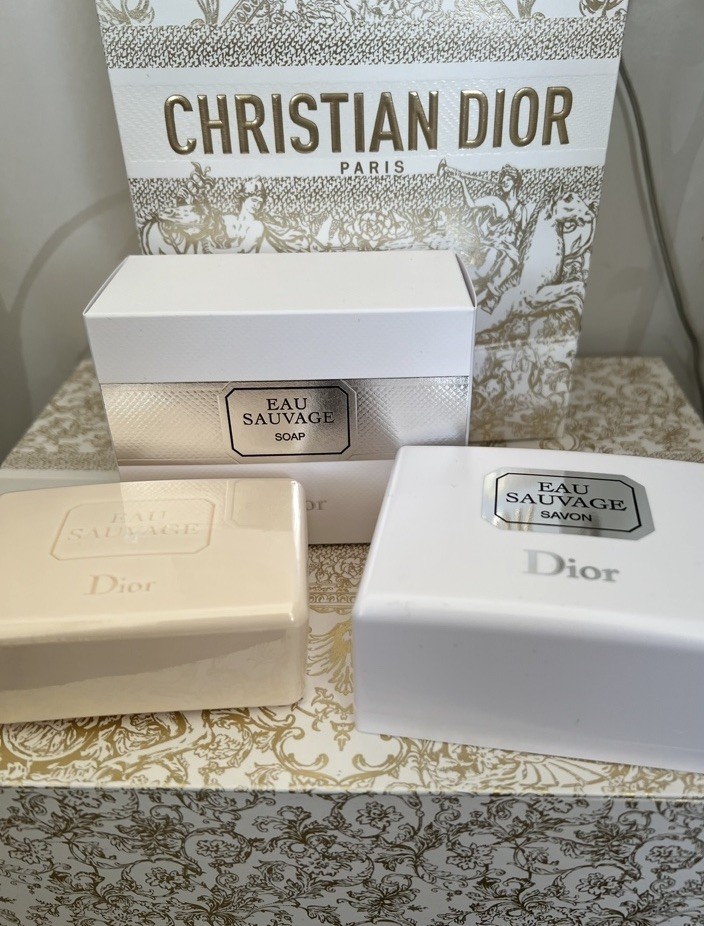 Dior Eau Sauvage Mens Luxury Perfumed Soap In Soap Dish Case 150g NEW