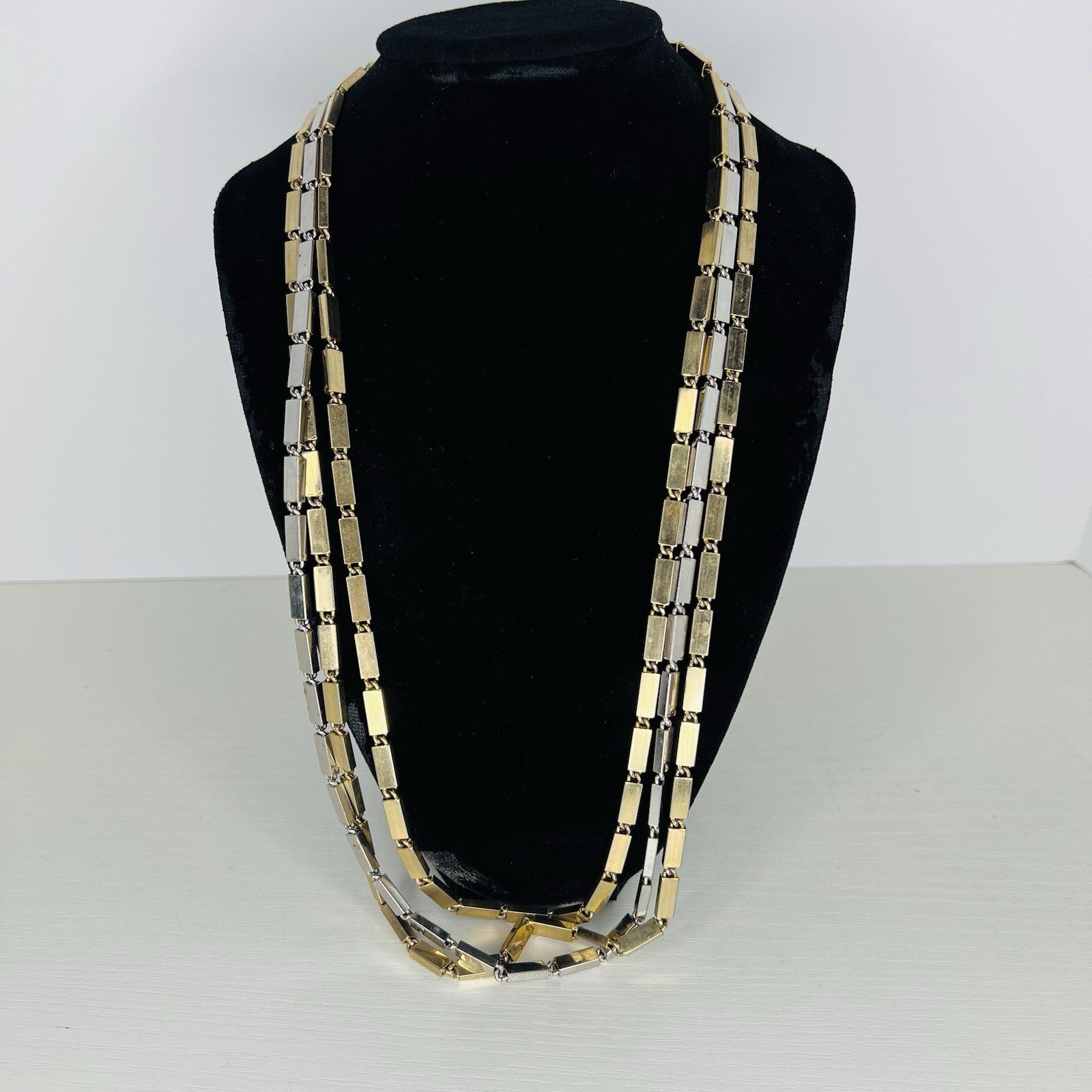 Vogue JLRY Multi Strand Rectangular Bar Necklace … - image 1