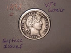 1892-O BARBER DIME VF + DETAILS POPULAR BETTER DATE