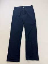 RVCA Pants Mens 34x32 Blue Chino Regular Fit Stretch Casual Pockets Week-End Fit
