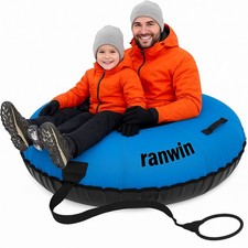 Snow Tube Heavy Duty, 48" Snow Tube for Sledding, Snow Tubes for Adults with ...