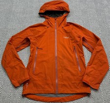 Rab Downpour Plus Men’s Waterproof Jacket Orange UK S RRP £130