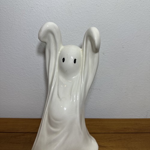 Vintage 1970s Dancing Ghost Figural Halloween Ceramic Figure 11" Tall - Picture 4 of 8