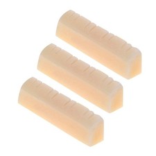 3Pcs Mandolin Bone Nut, String Nut for 8 Instrument White