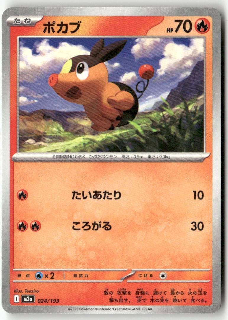 Tepig 024/193 MEGA Dream ex Pokemon Japanese Lightly Played