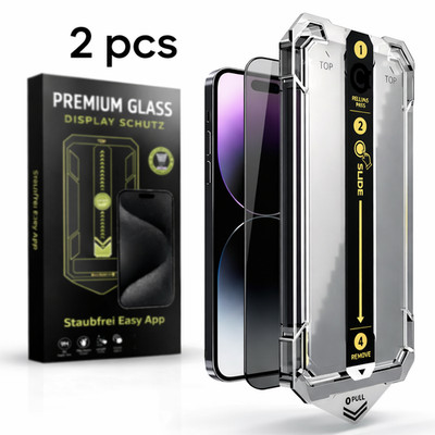 2x ECHT SCHUTZGLAS FÜR IPHONE 13 14 15 16 17 PRO MAX PANZERFOLIE + BLICKSCHUTZ 