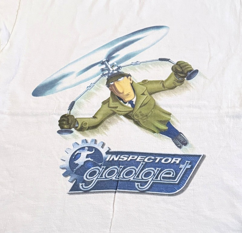 Vintage 90s Inspector Gadget Shirt M Movie Promo Grail