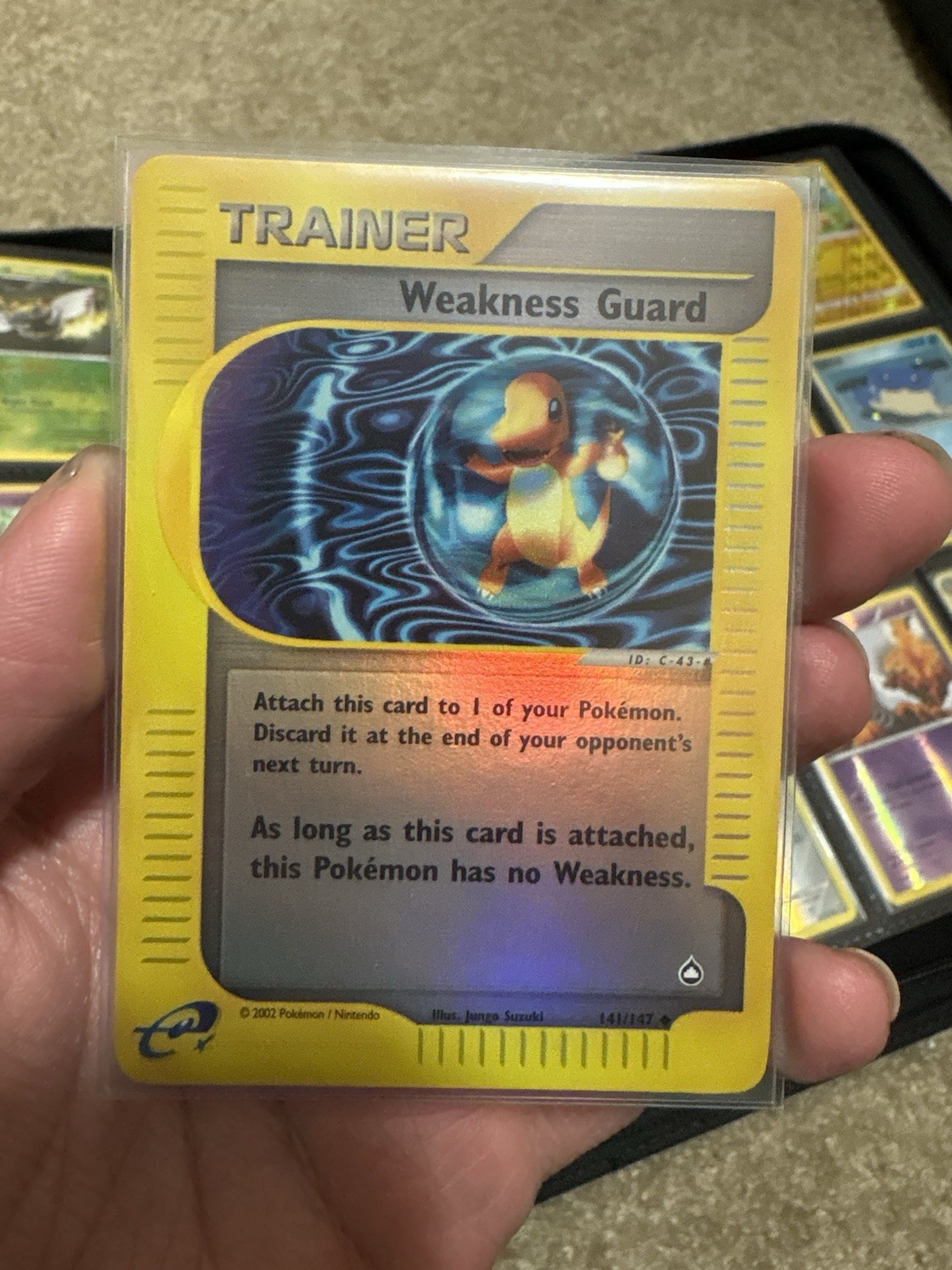 Pokemon TCG Weakness Guard 141/147 Trainer Aquapolis Reverse Holo Card