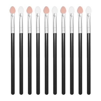 Lurrose 10 stücke Lidschatten Pinsel Dual Color Gummi Schwamm Make-Up Pinsel