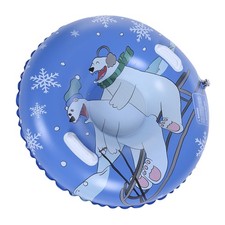 36 Inch Inflatable Snow Tube Kids Thickened Bottom with Handles  Patches
