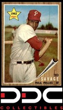 1962 Topps #104 Ted Savage Philadelphia Phillies Very Good