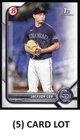 (5) Card Lot - 2022 Bowman Draft #BD-174 Jackson Cox