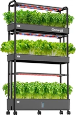 Hydroponics Growing System Kit, 90 Pods, 40L Indoor Vertical Garden	