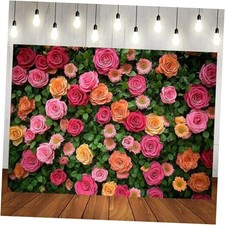 7X5ft Floral Backdrop for Photography Mother's Day Backdrop Wedding 7x5ft
