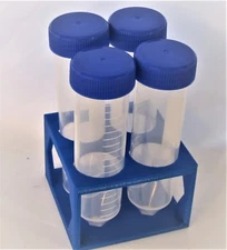Set of Plastic Rack & 50 ml 30 mm Jumbo Test Tubes with Stand Kids Science Kit 