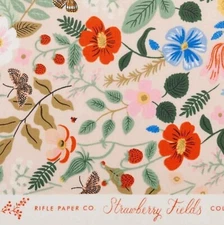 RIFLE PAPER Co Strawberry Fields, Rifle Paper Strawberry Fields Blush Fabric