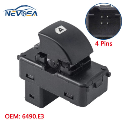 Power Window Switch For Citroen C4 Berlingo Peugeot Partner 2008-2018 6490.E3 