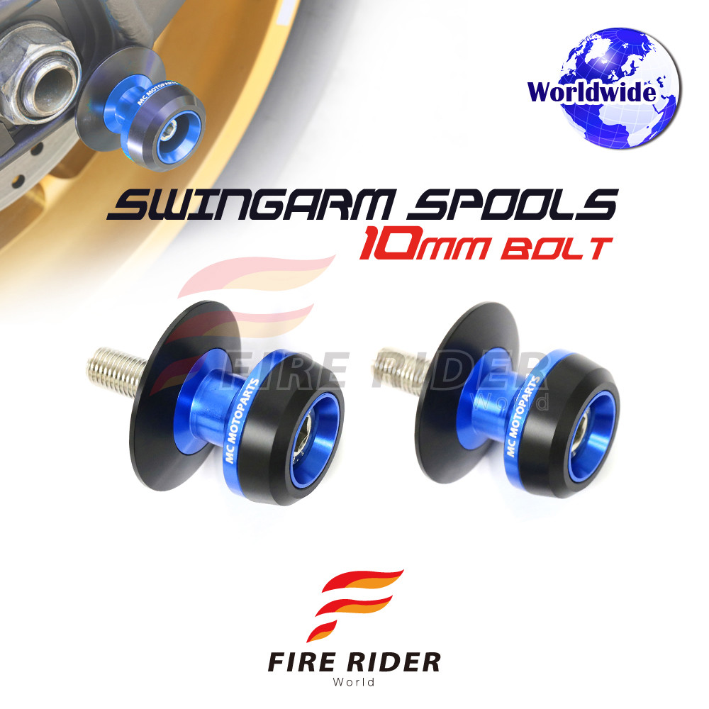 ボンド 2 CNC Swingarm Spools SP02 10mm Bolt Pair For Kawasaki ZX6R