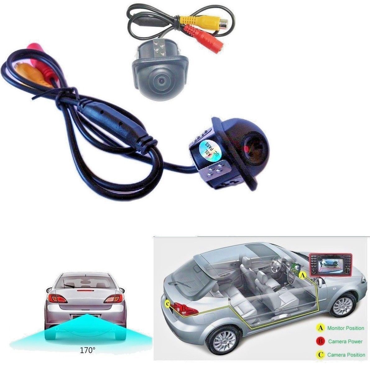 Telecamera Di Retromarcia HD Con Visione Notturna - 170°, Impermeabile Per Auto E Camion - Foto 14