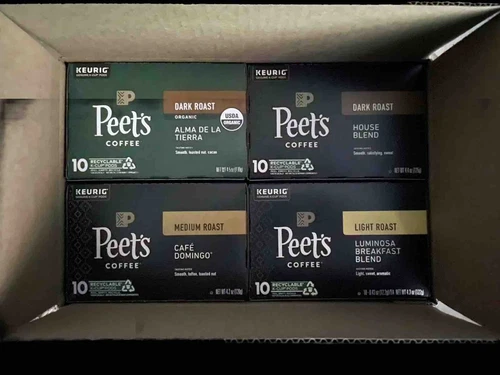 L'OR Coffee Pods PEET'S FRENCH ROAST 40 Count Extra Dark-image