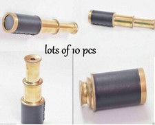 Nautical Brass Marine Telescope Lot of 10 Piece Navigational 6'' Telescope