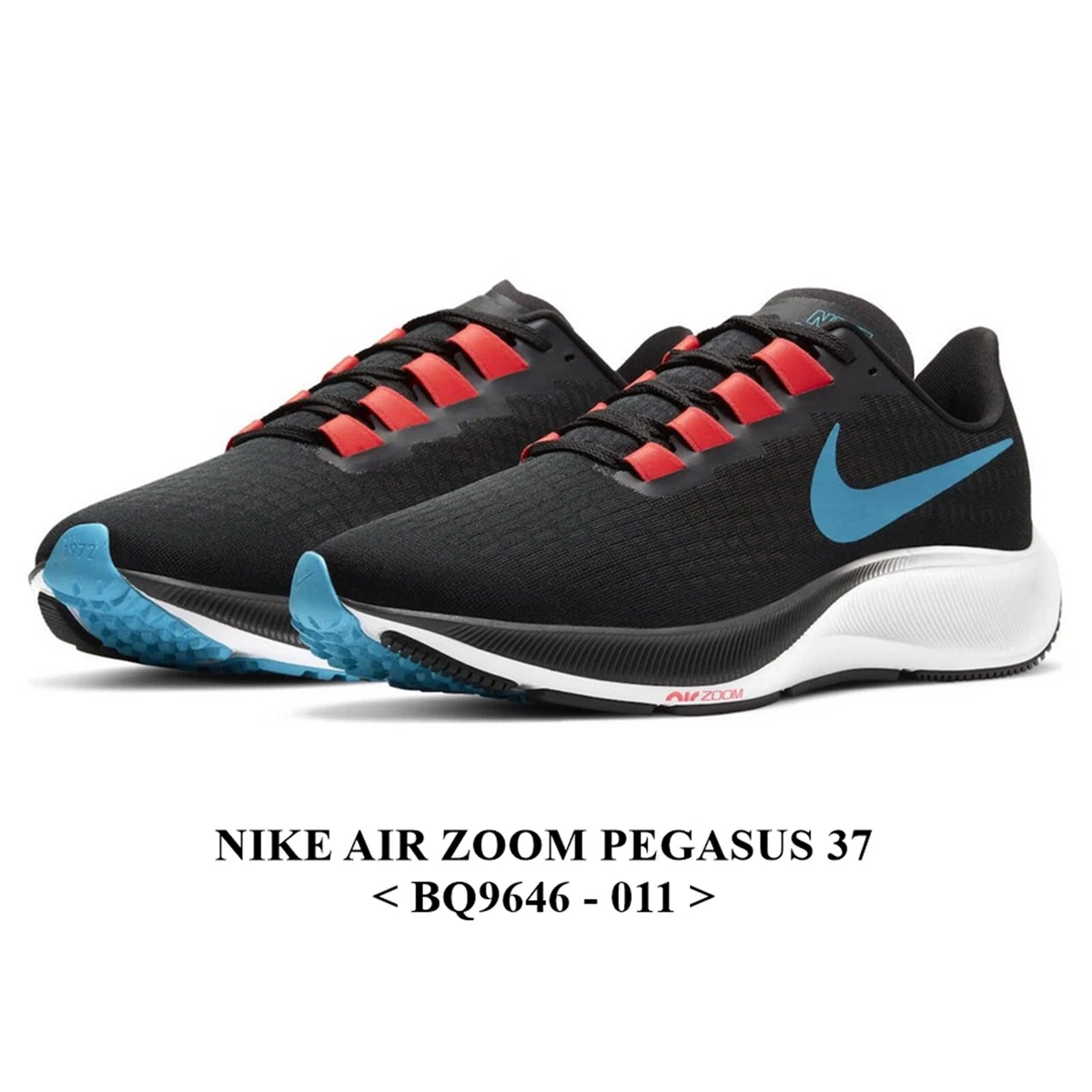 Nike Air Zoom Pegasus 37 Off Noir Light Blue Fury for Sale  display picture 3