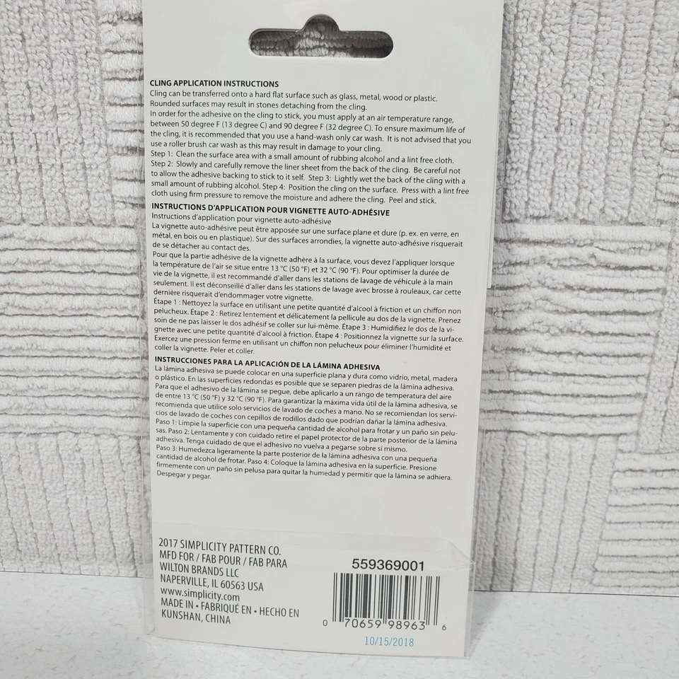 Simplicity estrás pata de gato 3,5" calcomanía adhesiva patas plateada nueva Foto 3 de 4