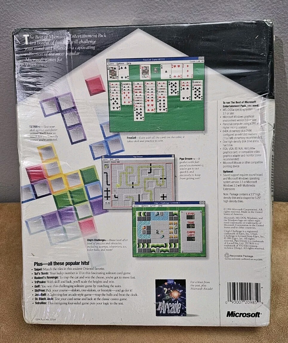 Best of Microsoft Entertainment Pack (PC, 2000) for sale