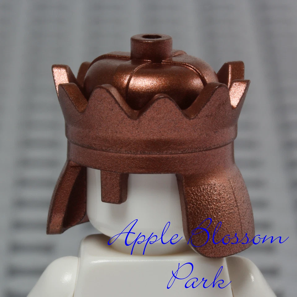 NUEVO Lego Minifigura CORONA DE COBRE METÁLICO - Bronce Troll King Castillo Head Gear 7097 Foto 2 de 4