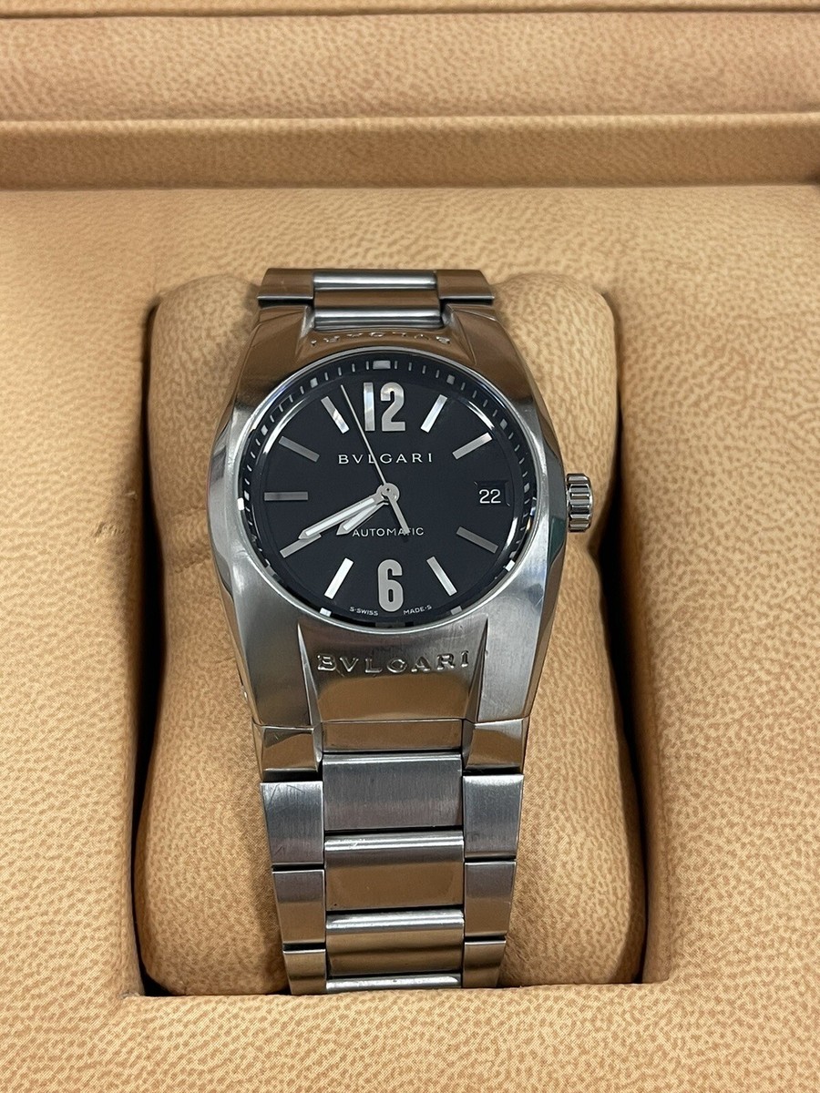 BVLGARI Ergon 腕時計 Bvlgari Ergon Chronograph Automatic W/ White MOP Diamond Dial | eBay