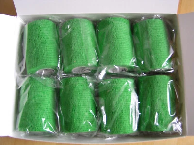 BODHI & DIGBY 8er-Set selbsthaftende Bandagen 7,5 cm x 4,5m Fixierbinde Verband Mensch Tier