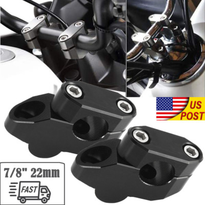 HandleBar Fat Bar Risers Mount Clamp Adapter For Universal 7/8'' 22mm Dirt Bike