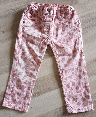 MEXX DENIM - Jeans - Hose - rosa - Herzen - Gr. 86 