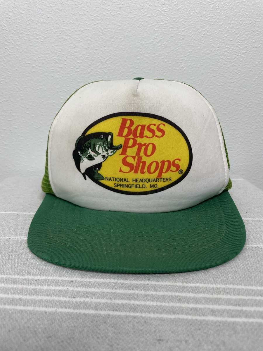 Vintage Bass Pro Shop Trucker Hat Green Puffy | eBay