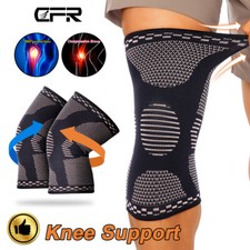Unisex Copper Knee Brace Compression Support Joint Pads Sleeve Sport Pain Relief