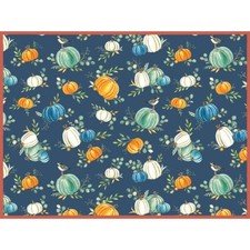 HARVEST WISHES Fall Pumpkins Dish Drying Mat, Machine Washable by Kay Dee
