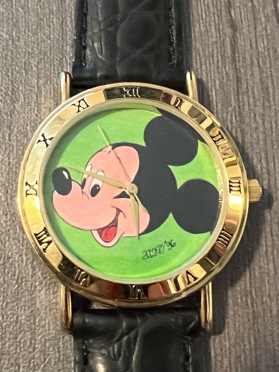 DISNEY ARTIST HAND DRAWN MICKEY MOUSE FACE WATCH