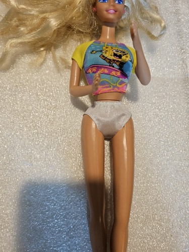 NICKELODEON 2003 SPONGEBOB SQUAREPANTS 1990's BARBIE DOLL OUTFIT EUC C404G - Picture 3 of 11