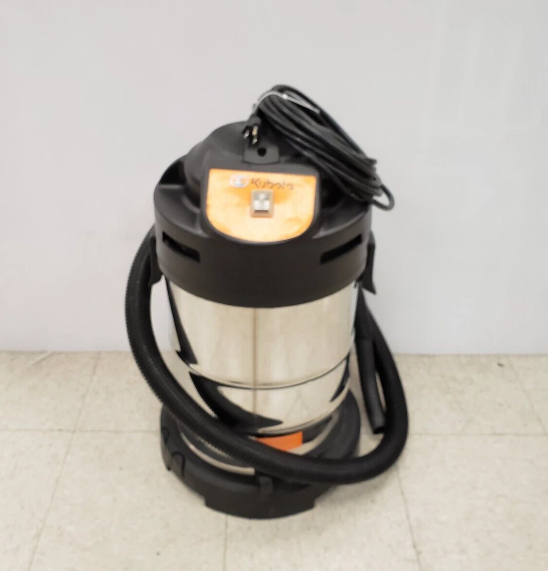 Kubota 12 Gallon Stainless Steel Wet/Dry Vacuum Works HUGE, 57 OFF