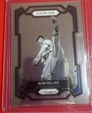 2023 Panini Prizm Bob Feller #260 Cleveland Indians Black and White SP