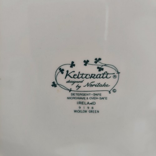 Noritake Keltcraft 9198 Wicklow Green Ireland 10 1/2" Dinner Plate and 7" Bowl - Picture 8 of 8