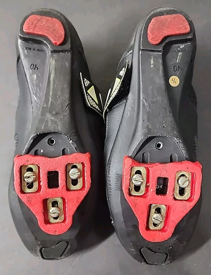 Zapatos de Ciclismo Vittoria Para Hombre Talla 7 Negros y Amarillos EU 40 Hechos en Italia De Colección Foto 3 de 4