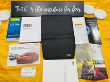    2018 AUDI R8 OWNERS MANUAL SET 5.2L 610hp 540hp R8 PLUS V10 COUPE SPYDER oem