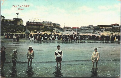 Netherlands Zandvoort Strand Vintage Postcard B124
