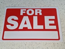 2x Car For Sale Sign Board with space for your own text car dealers bargain 