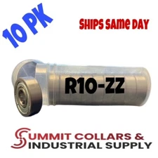 R10-ZZ C3 EMQ Premium Shielded Ball Bearing, 5/8"x1-3/8"x0.3438", R10z (10 QTY)