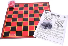 Checkers Plus 5-in-1 Game Set, Traditional Checkers & 5 Other Board Games