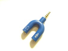3.5mm Stereo Audio Male to 2 Female Headset Headphone Y Splitter Adapter